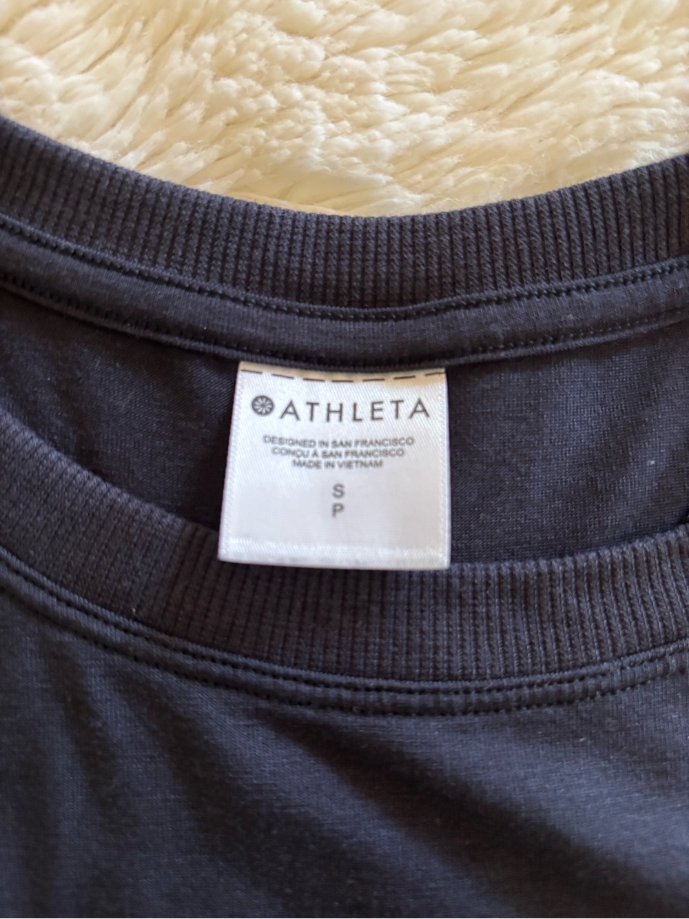 Athleta Ease In Black Racerback Tank, Small, Excellent Condition - Picture 2 of 3